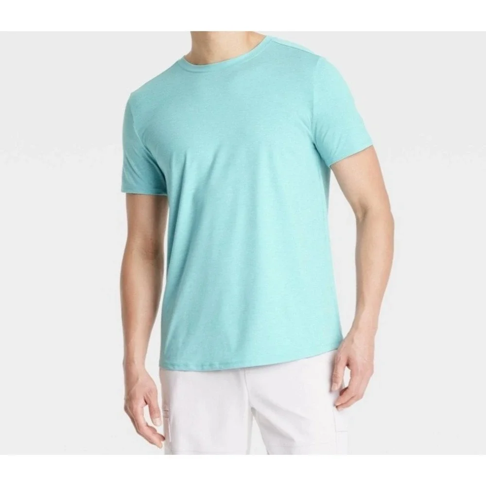 All in Motion Men's Short Sleeve Soft Stretch T-Shirt, Green, Size XL, NWT